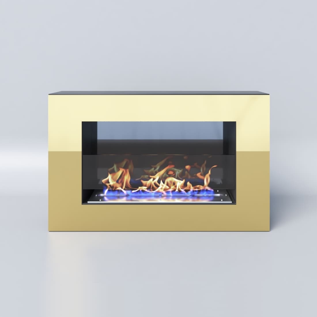 Биокамин "Русский огонь" Барокко 650N настенный с защитным и декоративным стеклом по цене 35 900 руб.