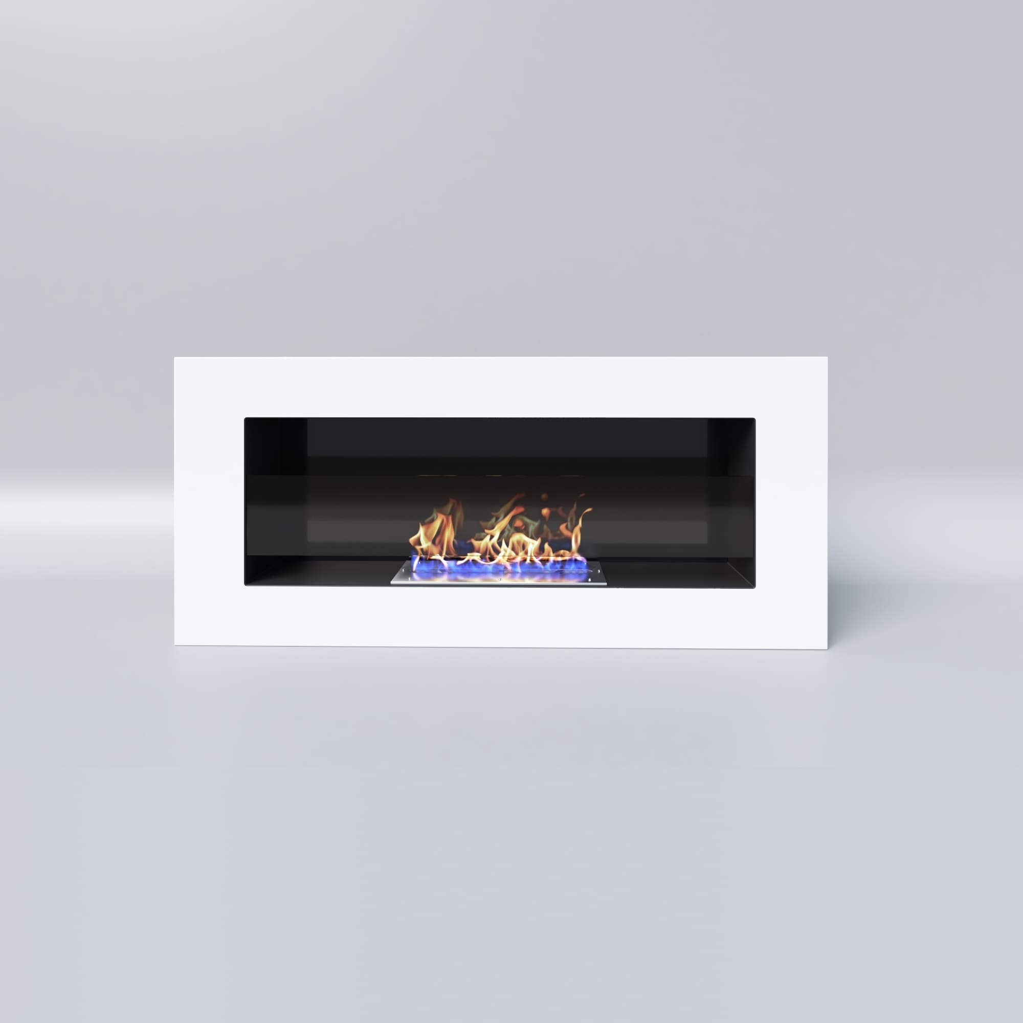 Биокамин "Русский огонь" Лайт Бланк 900N с декоративным стеклом (стемалитом) по цене 25 750 руб.