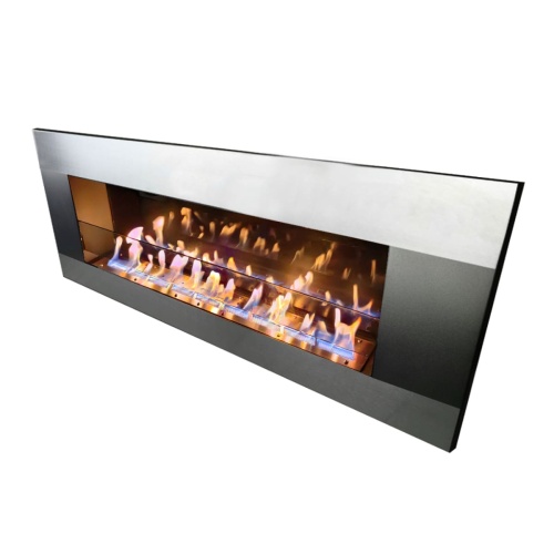 Биокамин "Русский огонь" Модерн 1500V встраиваемый с защитным и декоративным стеклом