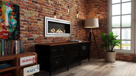 Биокамин "Русский огонь" Стенли 1200V встраиваемый по цене 39 800 руб.