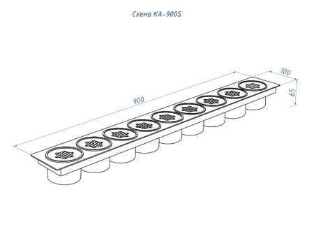 Каминный адаптер Lux Fire D85-900S по цене 22 220 руб.