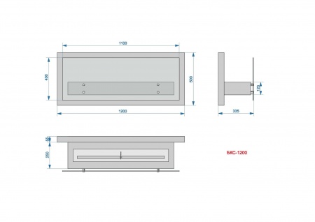 Настенный биокамин Lux Fire "Премьера" 1200 по цене 67 760 руб.