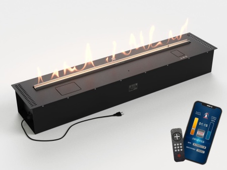 Автоматический биокамин Lux Fire Smart Flame 1300 RC Black по цене 416 900 руб.