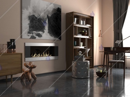 Биокамин Mercury Horizontal 1800 SappFire по цене 66 900 руб.