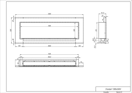 Биокамин "Русский огонь" Барокко 1300V встраиваемый по цене 47 150 руб.