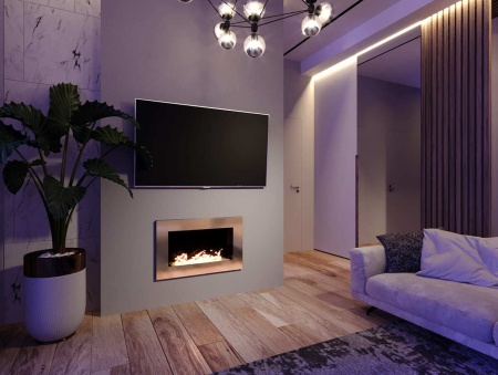 Биокамин "Русский огонь" Барокко 800V встраиваемый (высота 500мм.) по цене 33 400 руб.